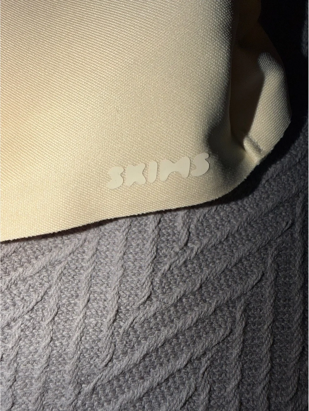 SKIMS Sand Color CS Plunge Bodysuit Size XL